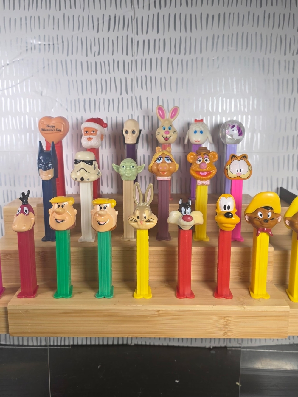 Classic Cartoon PEZ-Style Candy Dispensers Set - Multicolor Characters